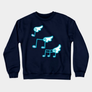 Angel Wings Musical Notes Crewneck Sweatshirt